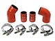 HPS High Temp Aramid Reinforced Silicone Intercooler Hose Boot Kit; Orange (Late 04-05 6.6L Duramax Sierra 2500 HD)