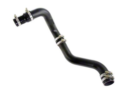 HPS Intercooler Hot Side Charge Pipe; Wrinkle Black (13-16 6.6L Duramax Sierra 3500 HD)