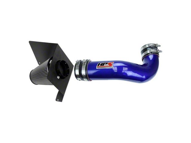 HPS Shortram Cold Air Intake; Blue (07-08 4.8L Yukon)