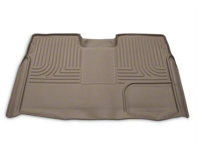 Husky Liners WeatherBeater Second Seat Floor Liner; Full Coverage; Tan (09-14 F-150 SuperCrew)