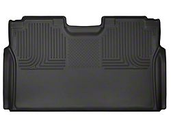 Husky Liners WeatherBeater Second Seat Floor Liner; Black (17-22 F-350 Super Duty SuperCrew)