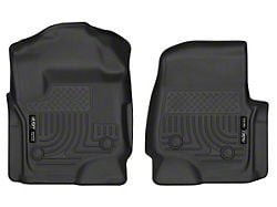 Husky Liners X-Act Contour Front Floor Liners; Black (17-24 F-350 Super Duty SuperCab, SuperCrew w/ Vinyl Floors)