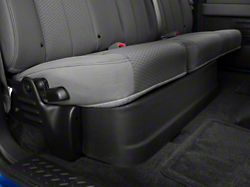 GearBox Under Seat Storage Box; Black (09-14 F-150 SuperCrew, w/ Factory Subwoofer)