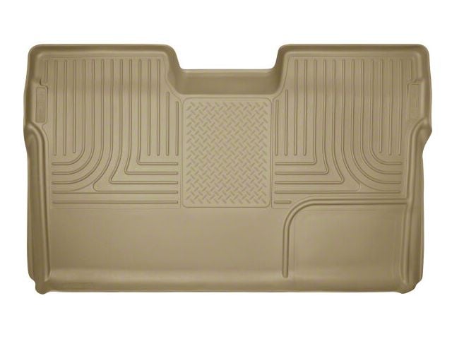 Husky Liners WeatherBeater Second Seat Floor Liner; Full Coverage; Tan (09-14 F-150 SuperCrew)