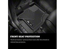 Husky Liners X-Act Contour Front and Second Seat Floor Liners; Black (21-24 F-150 SuperCrew)