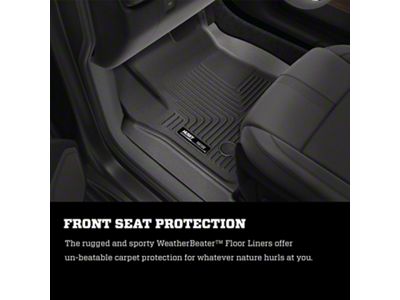 Husky Liners WeatherBeater Center Hump Floor Liner; Black (08-10 F-250 Super Duty SuperCab, SuperCrew)