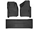 Husky Liners WeatherBeater Front and Second Seat Floor Liners; Footwell Coverage; Black (08-10 F-250 Super Duty SuperCrew)