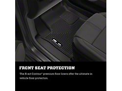 Husky Liners X-Act Contour Second Seat Floor Liner; Black (99-07 F-250 Super Duty SuperCrew)