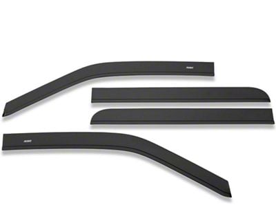 Husky Liners Low Profile Ventvisor Window Deflectors; Front and Rear; Matte Black (99-16 F-350 Super Duty SuperCrew)