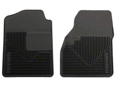 Husky Liners Heavy Duty Front Floor Mats; Black (01-06 Sierra 2500 HD)