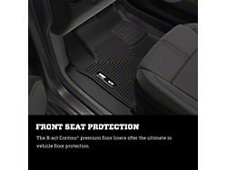 Husky Liners X-Act Contour Second Seat Floor Liner; Black (04-06 Sierra 2500 HD Crew Cab)