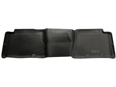 Husky Liners Classic Second Seat Floor Liner; Black (04-06 Sierra 3500 HD Crew Cab)