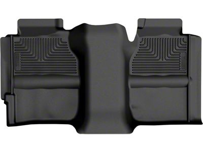 Husky Liners WeatherBeater Second Seat Floor Liner; Full Coverage; Black (01-06 Sierra 3500 HD Extended Cab)