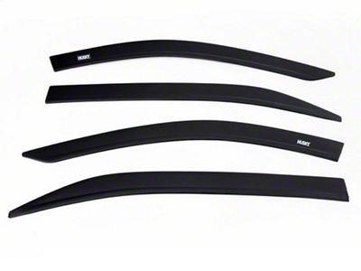 Husky Liners Low Profile Ventvisor Window Deflectors; Front and Rear; Smoke with Chrome Trim (15-20 Tahoe)