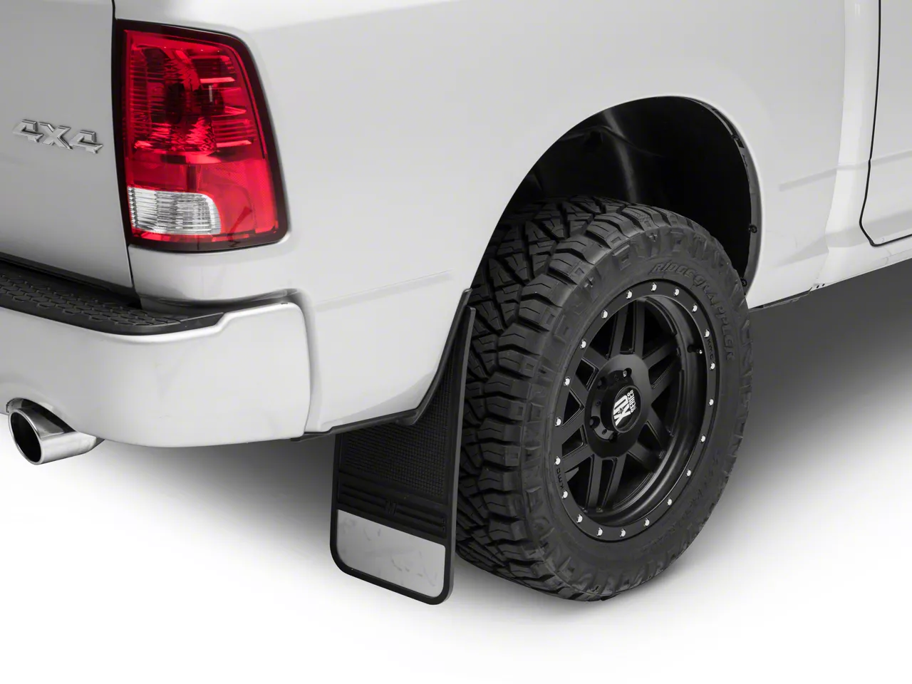 Husky Liners RAM 1500 MudDog Mud Flaps with Stainless Steel Weight Rear 55101 Universal Some Adaptation May Be Required Free Shipping