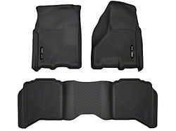 Husky Liners X-Act Contour Front and Second Seat Floor Liners; Black (09-18 RAM 1500 Crew Cab)