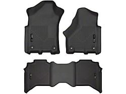 Husky Liners WeatherBeater Front and Second Seat Floor Liners; Black (19-24 RAM 3500 Crew Cab)