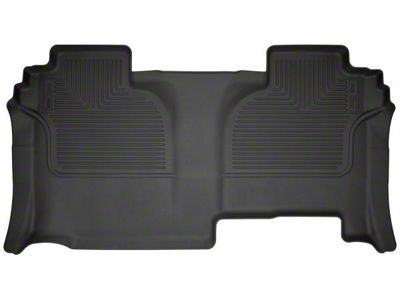 Husky Liners WeatherBeater Second Seat Floor Liner; Black (19-24 Sierra 1500 Double Cab)