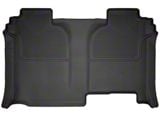 Husky Liners WeatherBeater Second Seat Floor Liner; Full Coverage; Black (19-25 Sierra 1500 Crew Cab w/o Rear Underseat Storage)