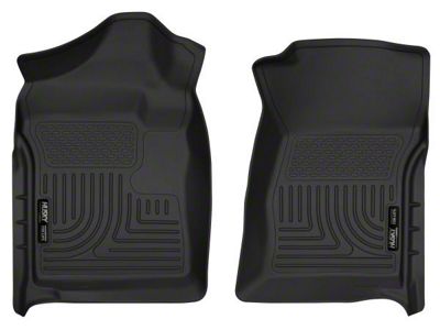Husky Liners WeatherBeater Front Floor Liners; Black (07-14 Sierra 2500 HD Regular Cab)