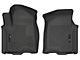 Husky Liners WeatherBeater Second Seat Floor Liner; Black (20-24 Sierra 2500 HD Crew Cab w/ Rear Underseat Storage)