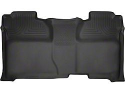 Husky Liners WeatherBeater Second Seat Floor Liner; Full Coverage; Black (15-19 Sierra 2500 HD Crew Cab)