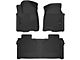Husky Liners X-Act Contour Front and Second Seat Floor Liners; Black (20-24 Sierra 2500 HD Crew Cab)