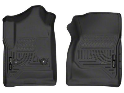 X-Act Contour Front Floor Liners; Black (15-19 Sierra 2500 HD Regular Cab)