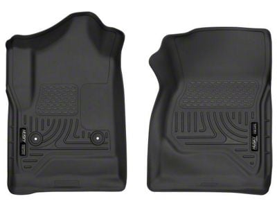 Husky Liners X-Act Contour Front Floor Liners; Black (15-19 Sierra 2500 HD Regular Cab)