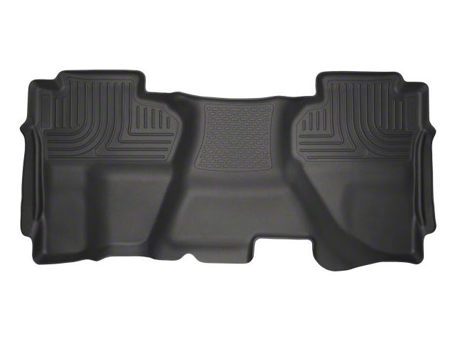 Husky Liners WeatherBeater Second Seat Floor Liner; Full Coverage; Black (07-13 Sierra 3500 HD Extended Cab)