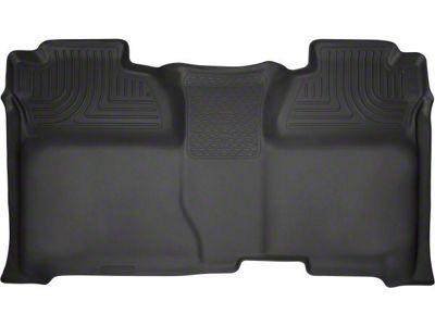 Husky Liners WeatherBeater Second Seat Floor Liner; Full Coverage; Black (15-19 Sierra 3500 HD Crew Cab)