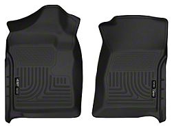 Husky Liners WeatherBeater Front Floor Liners; Black (07-14 Silverado 2500 HD Regular Cab)