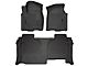 Husky Liners WeatherBeater Front and Second Seat Floor Liners; Black (20-24 Silverado 2500 HD Double Cab)