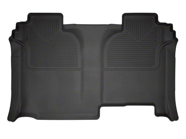 Husky Liners WeatherBeater Second Seat Floor Liner; Full Coverage; Black (20-24 Silverado 2500 HD Crew Cab w/o Rear Underseat Storage)