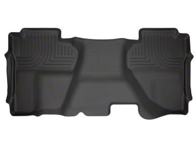 Husky Liners WeatherBeater Second Seat Floor Liner; Full Coverage; Black (15-19 Silverado 2500 HD Double Cab)