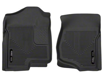 Husky Liners X-Act Contour Front Floor Liners; Black (07-14 Silverado 2500 HD Extended Cab, Crew Cab)