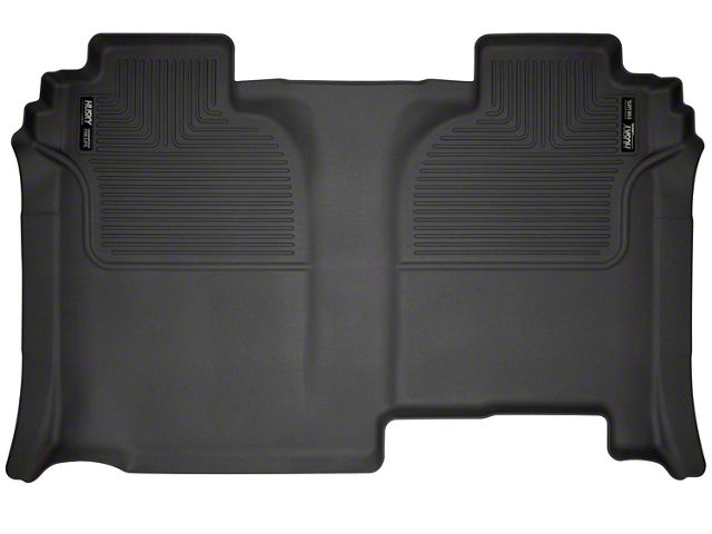 Husky Liners X-Act Contour Second Seat Floor Liner; Black (20-24 Silverado 2500 HD Crew Cab w/o Factory Storage Box)