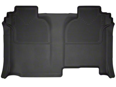Husky Liners WeatherBeater Second Seat Floor Liner; Full Coverage; Black (20-24 Silverado 3500 HD Crew Cab w/o Rear Underseat Storage)