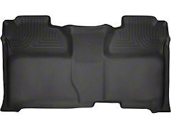 Husky Liners WeatherBeater Second Seat Floor Liner; Full Coverage; Black (15-19 Silverado 3500 HD Crew Cab)