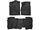 Husky Liners X-Act Contour Front and Second Seat Floor Liners; Black (15-19 Silverado 3500 HD Double Cab)