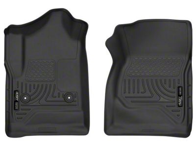 Husky Liners X-Act Contour Front Floor Liners; Black (15-19 Silverado 3500 HD Regular Cab)