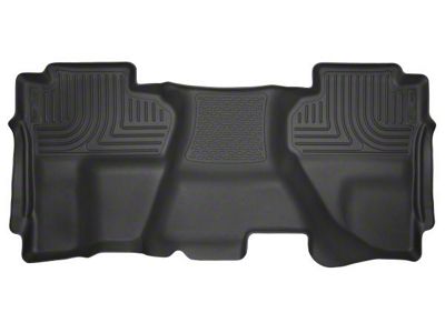 Husky Liners X-Act Contour Second Seat Floor Liner; Full Coverage; Black (15-19 Silverado 3500 HD Double Cab)