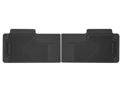 Husky Liners Heavy Duty Second Seat Floor Mats; Black (11-16 F-250 Super Duty SuperCab, SuperCrew)