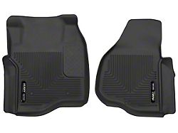 Husky Liners X-Act Contour Front Floor Liners; Black (11-12 F-250 Super Duty SuperCab, SuperCrew w/o Floor Shifter)