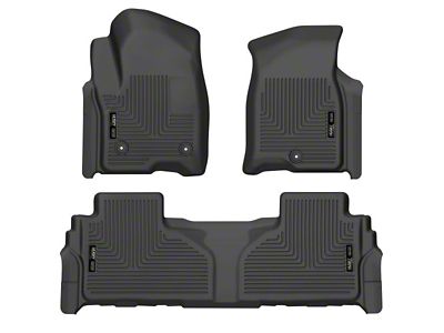 Husky Liners WeatherBeater Front and Second Seat Floor Liners; Footwell Coverage; Black (21-25 Tahoe)