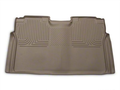 Husky Liners WeatherBeater Second Seat Floor Liner; Full Coverage; Tan (15-24 F-150 SuperCrew)