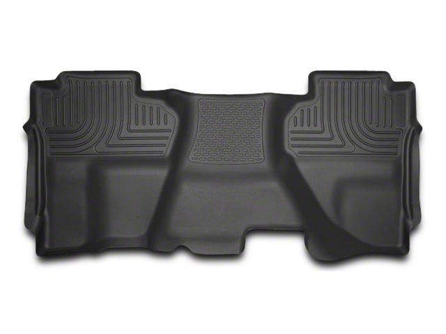 Husky Liners WeatherBeater Second Seat Floor Liner; Full Coverage; Black (14-18 Sierra 1500 Double Cab, Crew Cab)