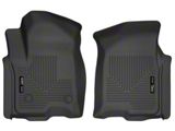 Husky Liners WeatherBeater Front Floor Liners; Black (19-25 Silverado 1500 Crew Cab)