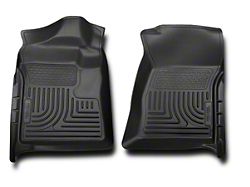 Husky Liners WeatherBeater Front Floor Liners; Black (07-13 Silverado 1500 Extended Cab, Crew Cab)