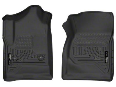 Husky Liners X-Act Contour Front Floor Liners; Black (14-18 Sierra 1500 Regular Cab)
